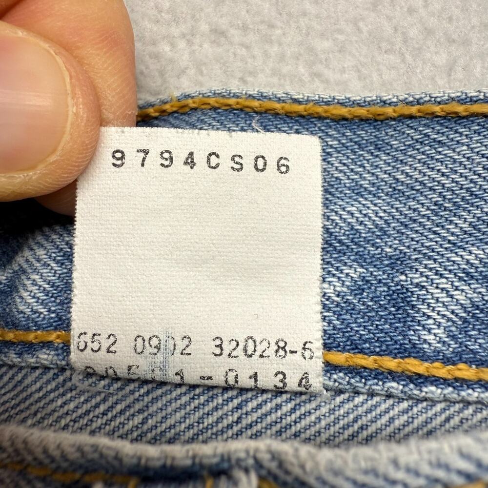 Vintage Levis Jeans Men's 33x30 Fits 31x30 Blue Colombia made Paper Tag 2002 y2k - Picture 6 of 9
